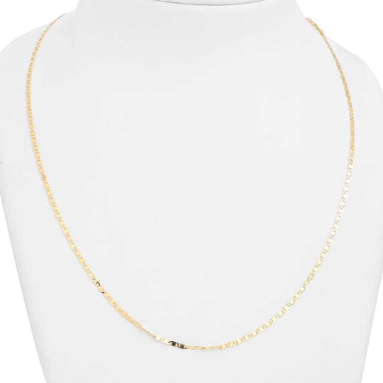 Italienische Valentino-Kette, 925 Silber vergoldet, ca. 50 cm