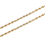 Italienische Singapur-Kette, ca. 50 cm, 925 Silber vergoldet