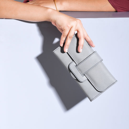 100% echte Leder Geldbörse mit RFID Schutz, 18.50x10.50 cm, Grün
