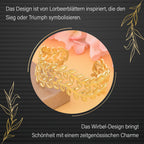 Flexibles Armreif, ca. 16.5-19.0 cm, goldfarben