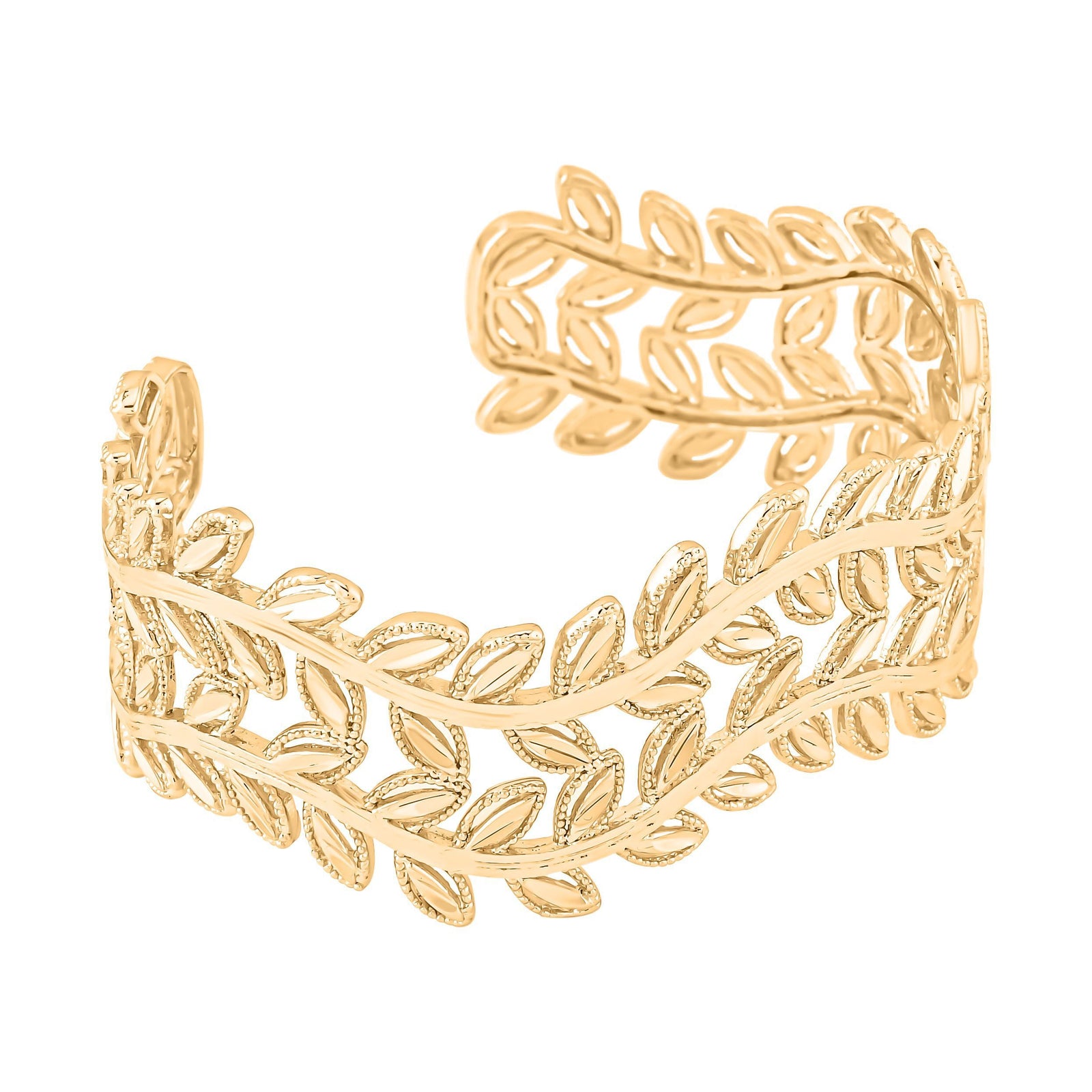 Flexibles Armreif, ca. 16.5-19.0 cm, goldfarben