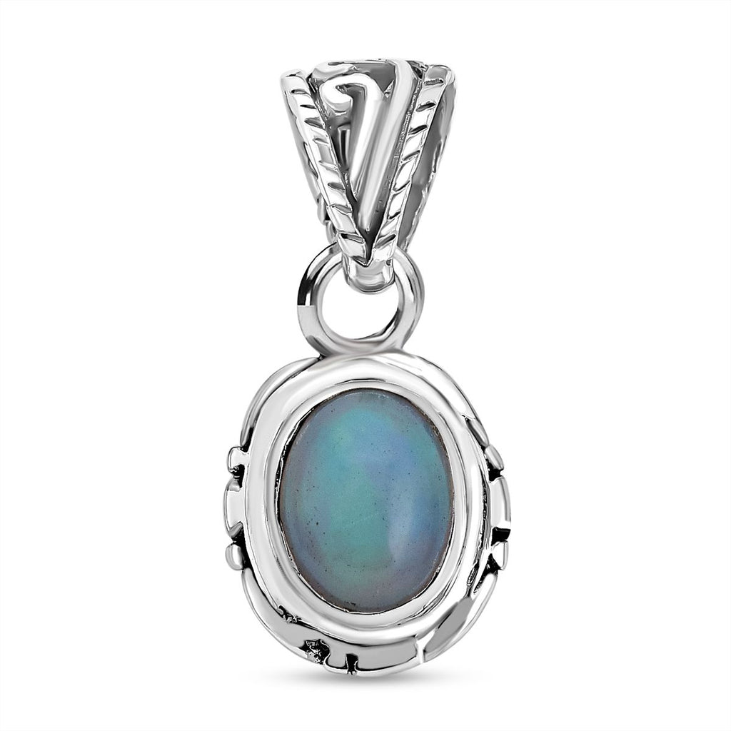 Royal Bali Kollektion - Natürlicher, äthiopischer Welo Opal Anhänger 925 Silber ca. 0.82 ct