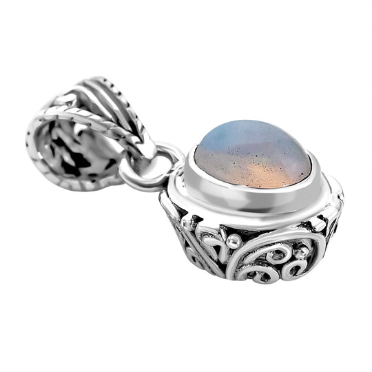 Royal Bali Kollektion - Natürlicher, äthiopischer Welo Opal Anhänger 925 Silber ca. 0.82 ct