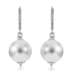 Hochglanz Design Ohrringe, 925 Silber