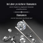 Lab-grown Diamant SI Ohrringe, 585 Gold ca. 1.00 ct