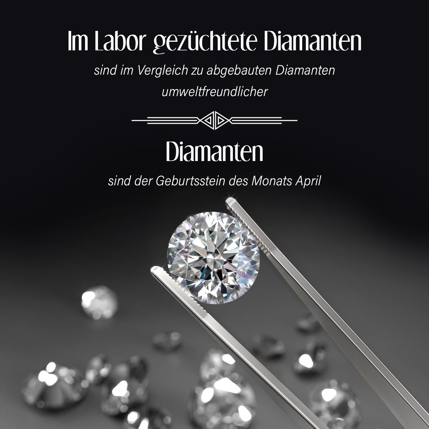 Lab-grown Diamant SI Ohrringe, 585 Gold ca. 1.00 ct