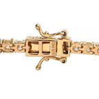 D'Joy Moissanit Armband ca. 20 cm 925 Silber Gelbgold Vermeil ca. 5.20 ct