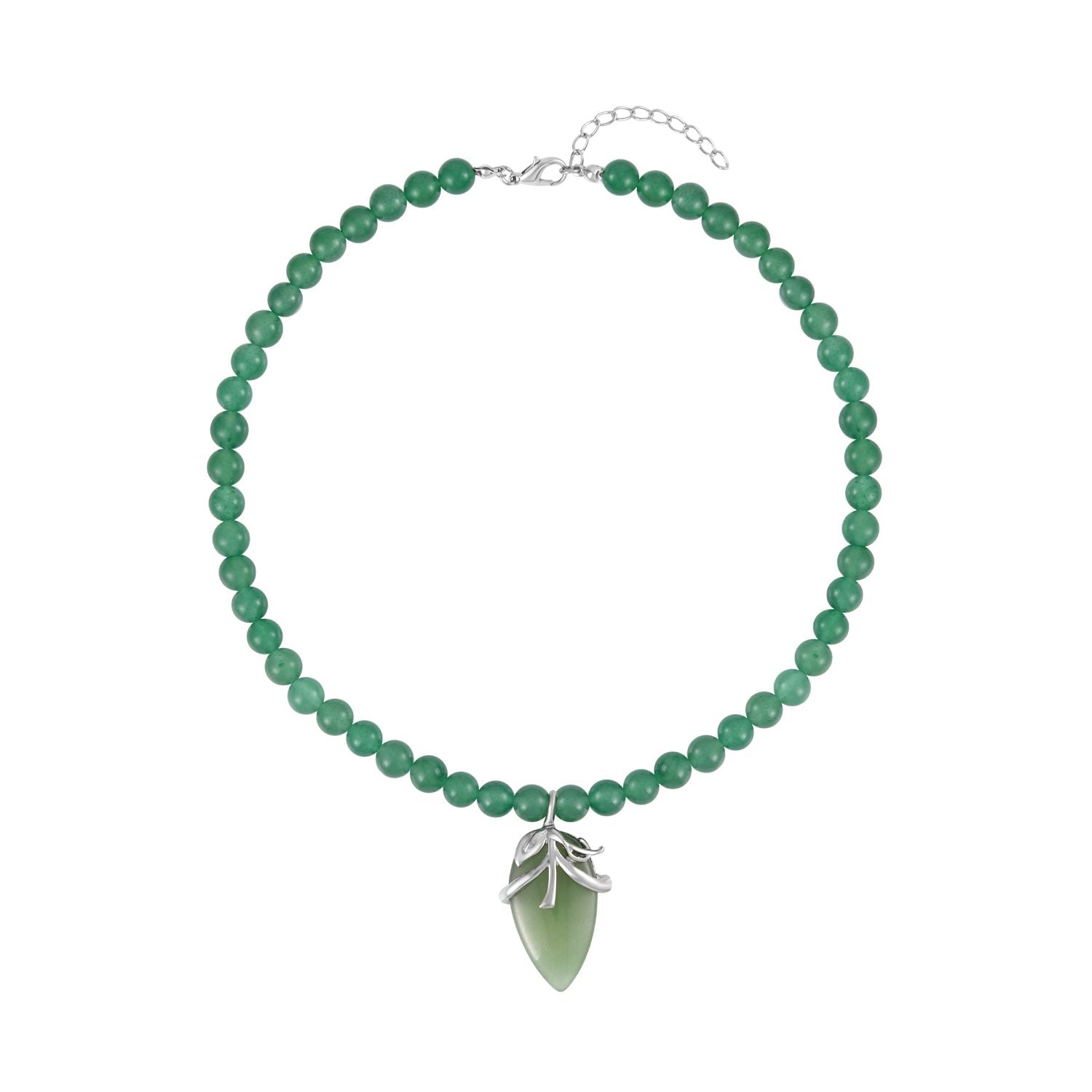 Grüner Aventurin Halskette ca. 45 cm, ca. 206.00 ct