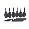 6er Set - Wasserdichte Solar Flackerflamme Gartenbeleuchtung, Größe 7,5x50 cm