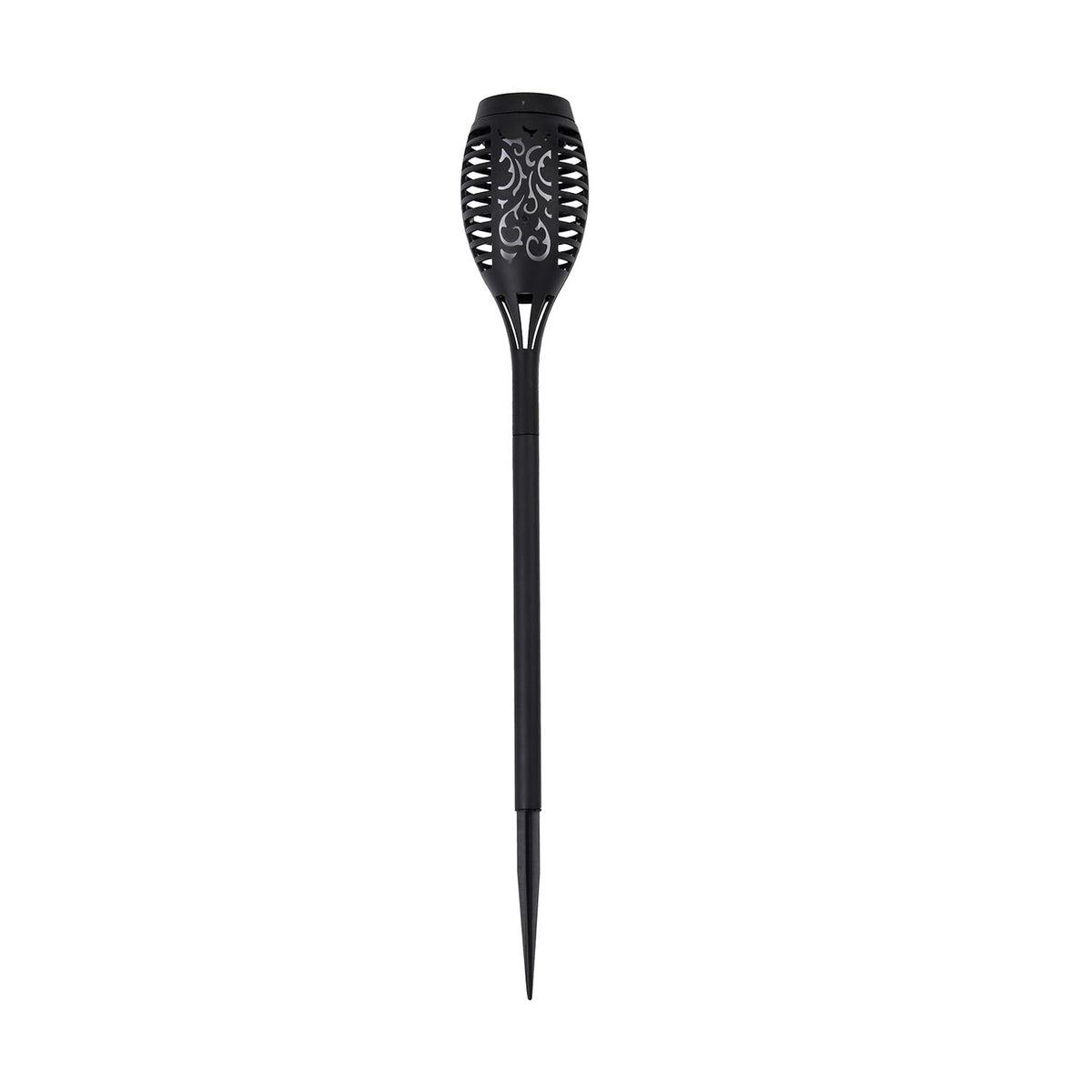 6er Set - Wasserdichte Solar Flackerflamme Gartenbeleuchtung, Größe 7,5x50 cm