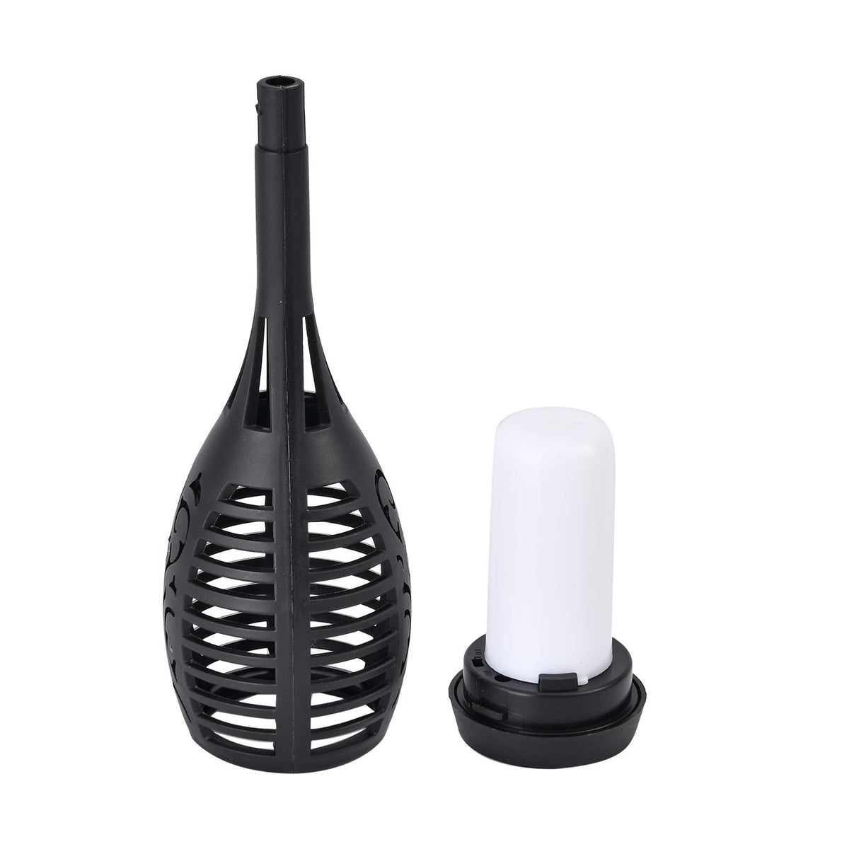 6er Set - Wasserdichte Solar Flackerflamme Gartenbeleuchtung, Größe 7,5x50 cm