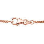 Rose de France Amethyst Collier, ca. 45 cm, 925 Silber rosévergoldet ca. 35.67 ct