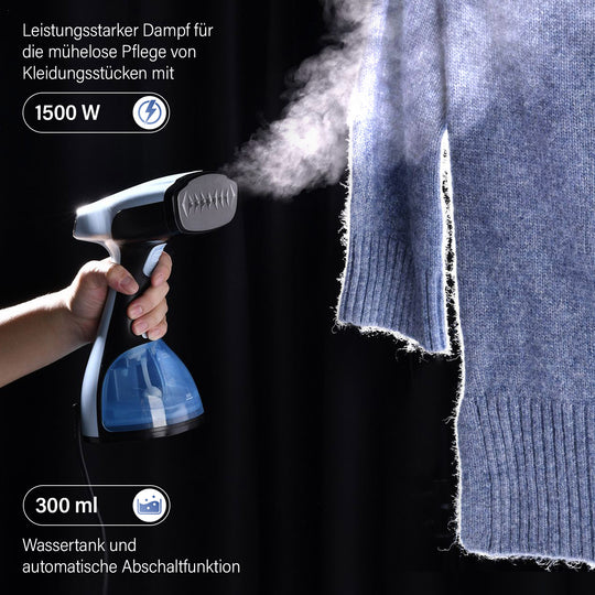 HOMESMART- Handbedampfer, 20x11x25cm, - schwarz und blau