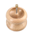 Perlen Spinner aus Kiefernholz mit Stahlnadel, bunten Perlen und Faden inkl.