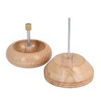Perlen Spinner aus Kiefernholz mit Stahlnadel, bunten Perlen und Faden inkl.