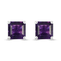 Afrikanische Amethyst-Ohrstecker in Silber, 2,14 ct.
