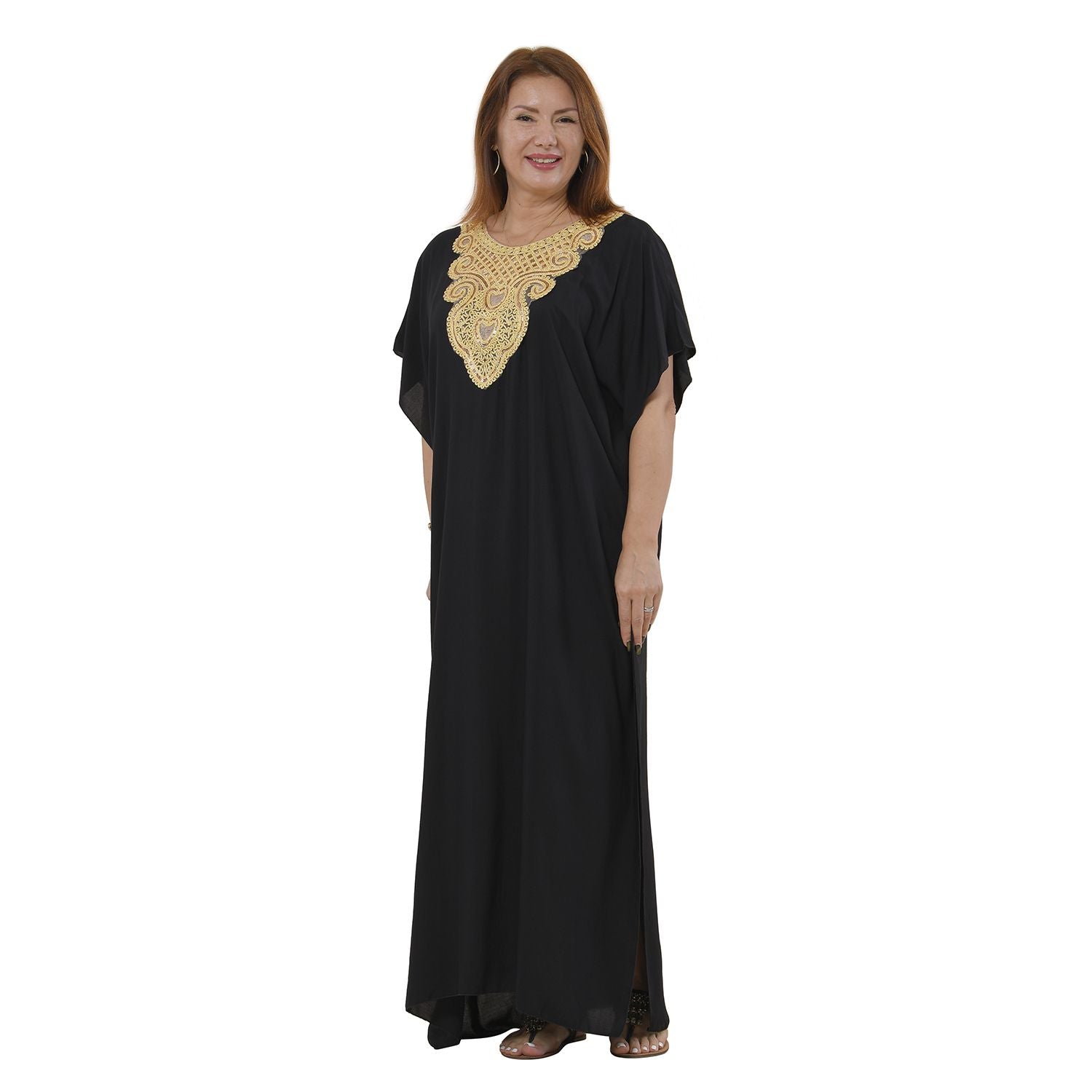 TAMSY elegantes Kleid, One Size, Schwarz
