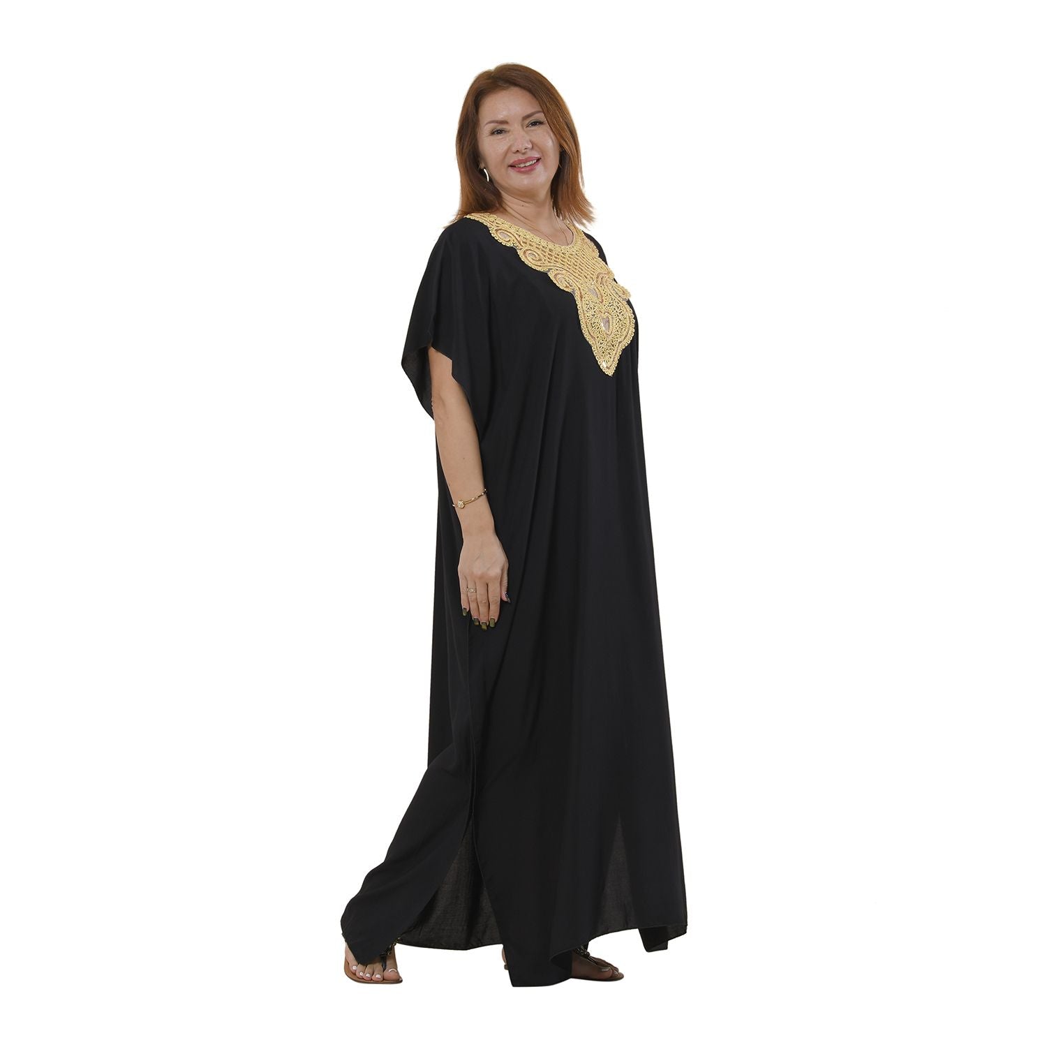 TAMSY elegantes Kleid, One Size, Schwarz
