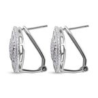 Lustro Stella - Weiße Zirkonia Ohrringe, 925 Silber rhodiniert ca. 1.61 ct