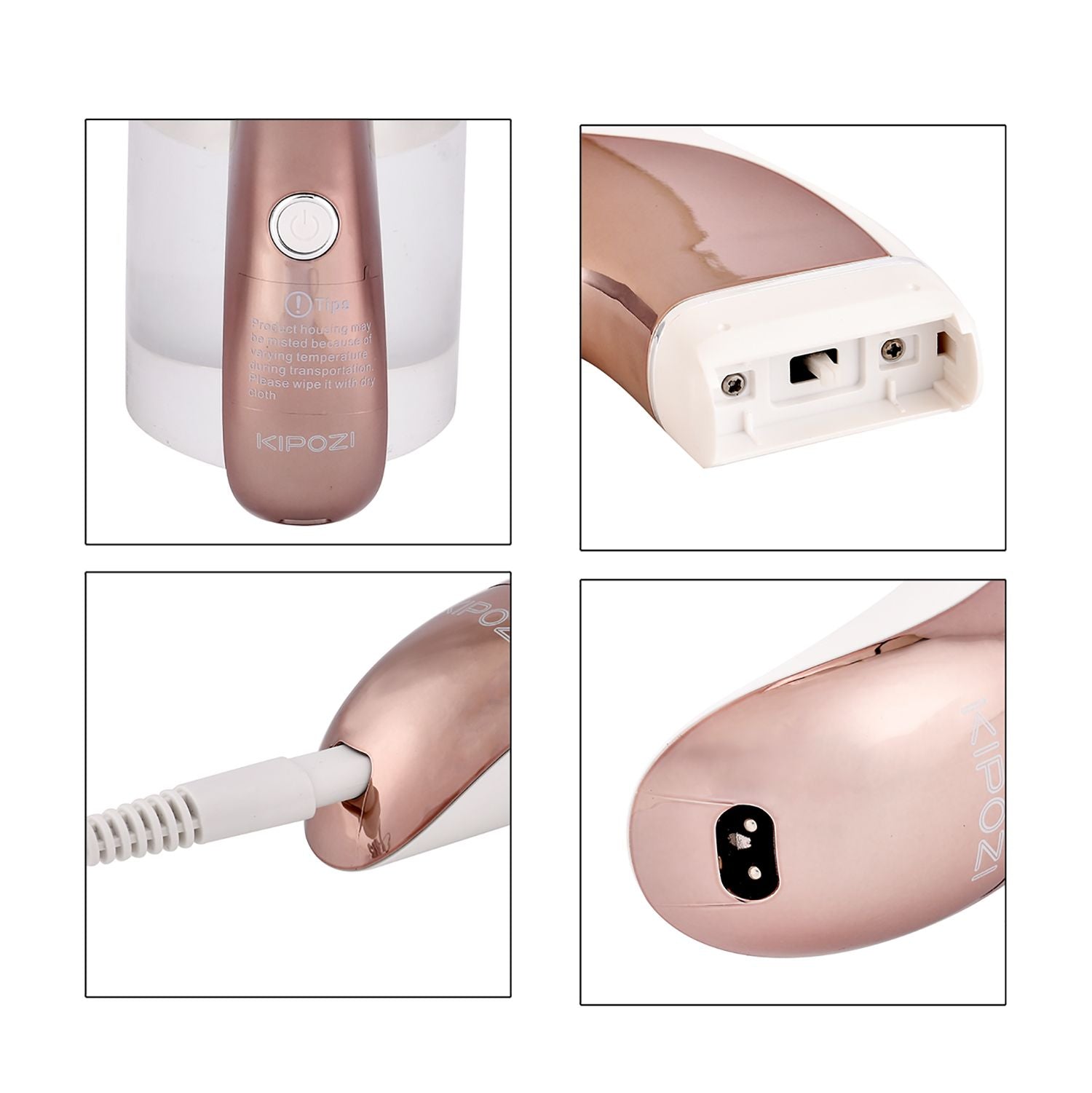 BEAUTECH - Elektrischer Lady Shaver, Wasserdicht, Trimmer mit Ersatzklingen und LCD Display, Wiederaufladbar und Kabellos