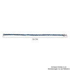 Aurora Mondstein Armband, ca. 19 cm, 925 Silber platiniert ca. 15.20 ct