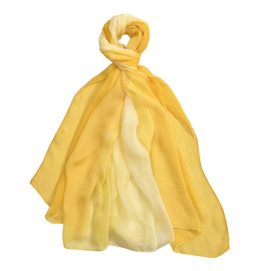 LA MAREY - 100% Maulbeeren-Seidenschal, Chiffon, 110x180 cm, violett