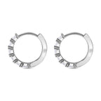 Lustro Stella - Weiße Zirkonia Ohrringe, 925 Silber rhodiniert ca. 2.28 ct
