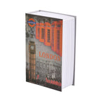 London Buch Tresor mit Schlüsselschloss in Buch-Form, 18x12x6 cm, London