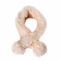 Damen Schal aus Kunstfell, Beige