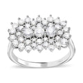 Weißer Diamant Ring, I1 G-H SGL zertifiziert (Top Wesselton) Ring 585 Weißgold (Größe 18.00) ca. 2.00 ct