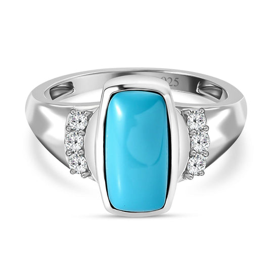 Amerikanischer, natürlicher Sleeping beauty, weißer Zirkon Ring 925 Silber platiniert (Größe 20.00) ca. 2.22 ct
