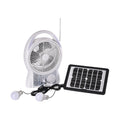 Tragbarer Mini-Solarventilator, Eingebauter 5500MAH Lithium-Akku, weiß