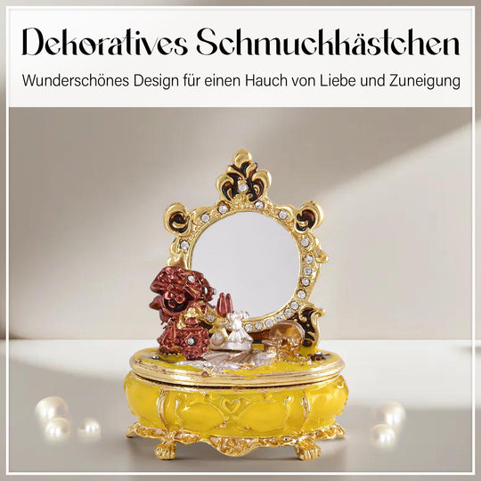 Schminkspiegelkasten Deko Schmuckdose, Größe 7x4x8.5cm