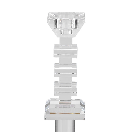 Kristallglass Kerzenhalter, 17x9 cm, quadrat