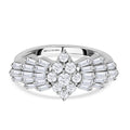 LUXORO SGL zertifizierter I1 G-H Diamant Ballerina-Ring in 585 Weißgold - 1 ct.