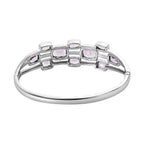 Rose De France Amethyst Armreif, ca. 19 cm Edelstahl ca. 14.00 ct