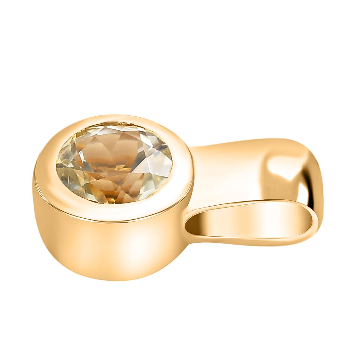Triphan Anhänger, 925 Silber Gelbgold Vermeil ca. 1.05 ct