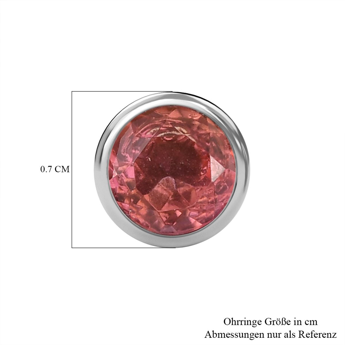 Sunset Triplett Quarz Ohrringe Edelstahl ca. 3.22 ct