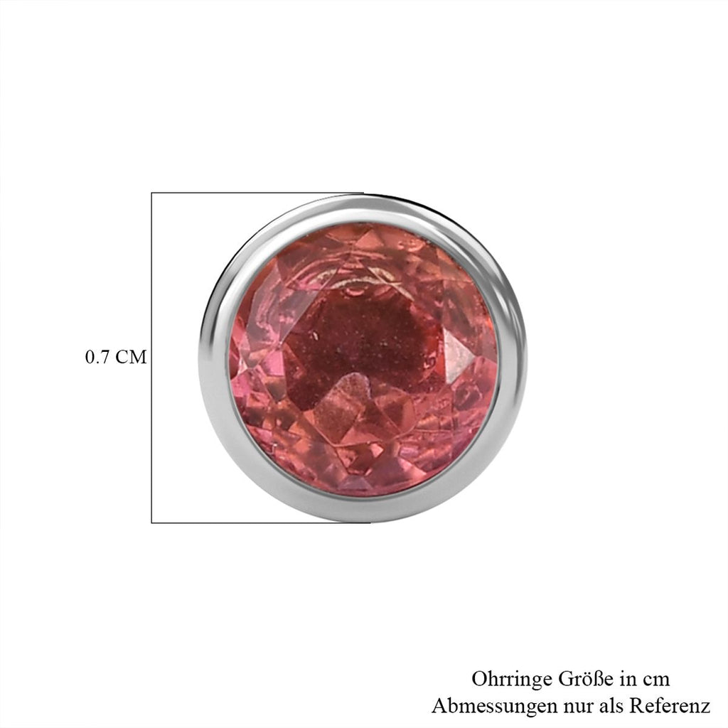 Sunset Triplett Quarz Ohrringe Edelstahl ca. 3.22 ct