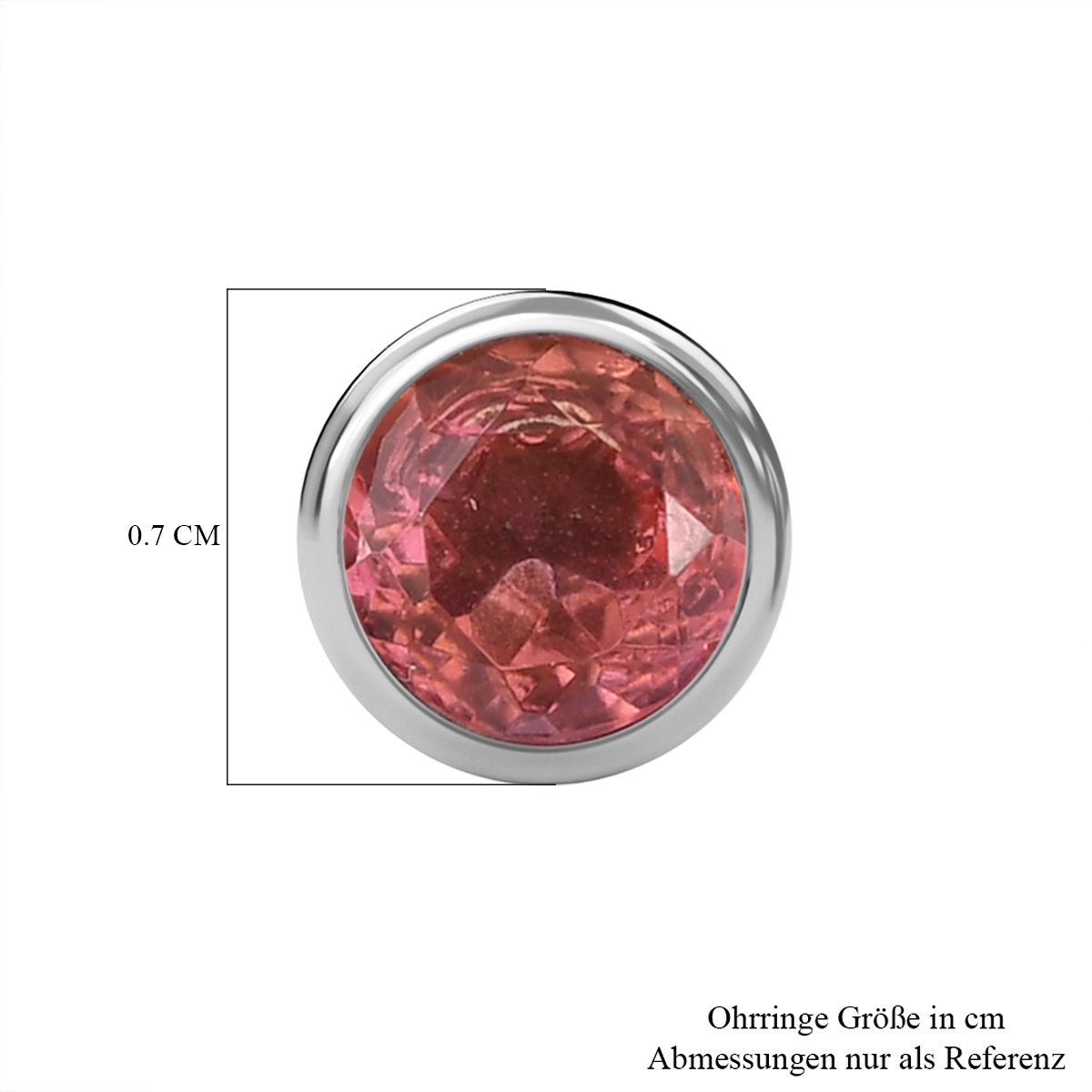 Sunset Triplett Quarz Ohrringe Edelstahl ca. 3.22 ct