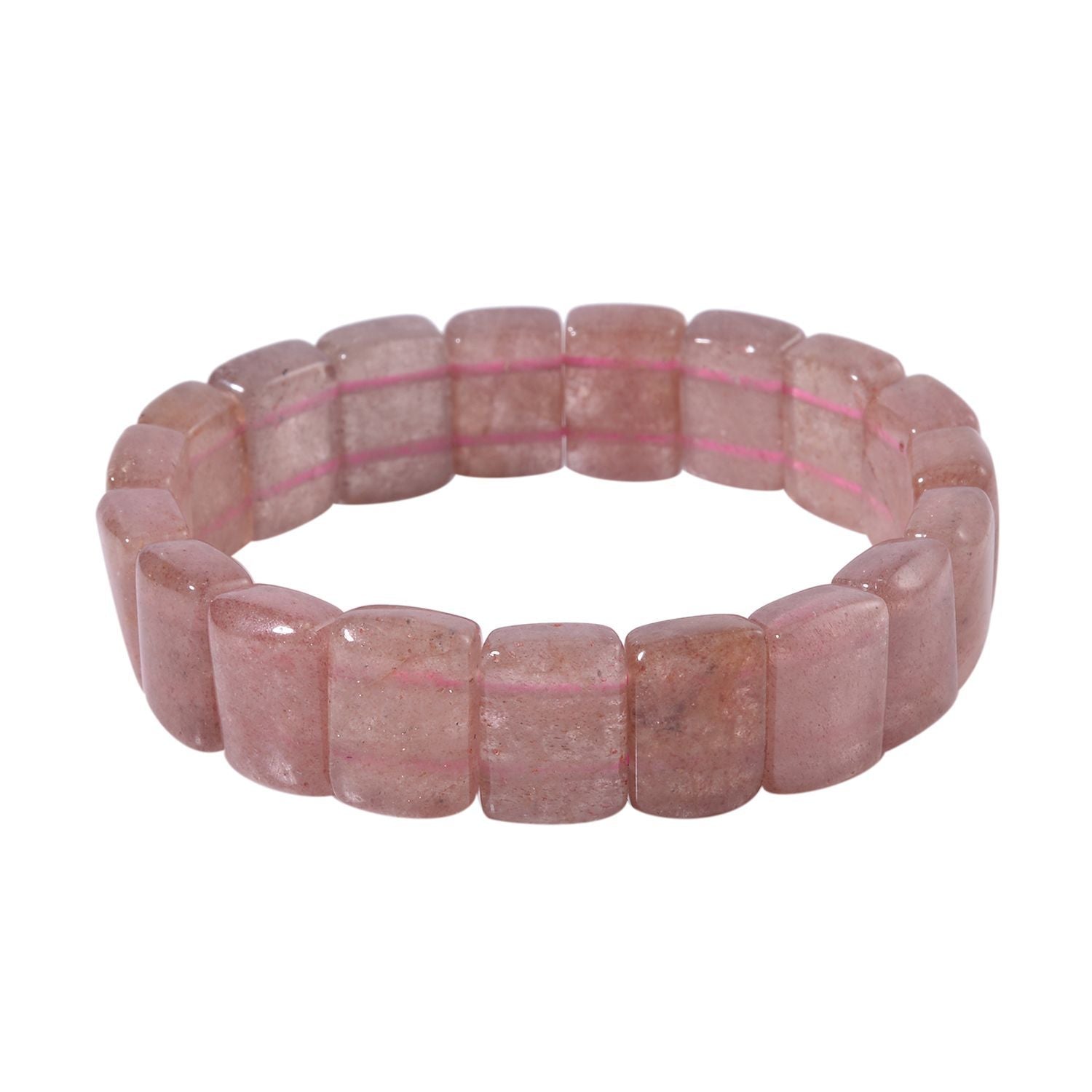Erdbeer Quarz Armband 17 cm  ca. 170.00 ct