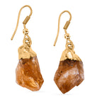 Citrin Ohrringe, goldfarben ca. 18.00 ct