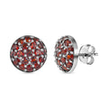 Natürliche Mosambik Granat-Ohrringe - 2,15 ct.