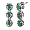 Kagem sambische Smaragd-Ohrringe - 0,82 ct.