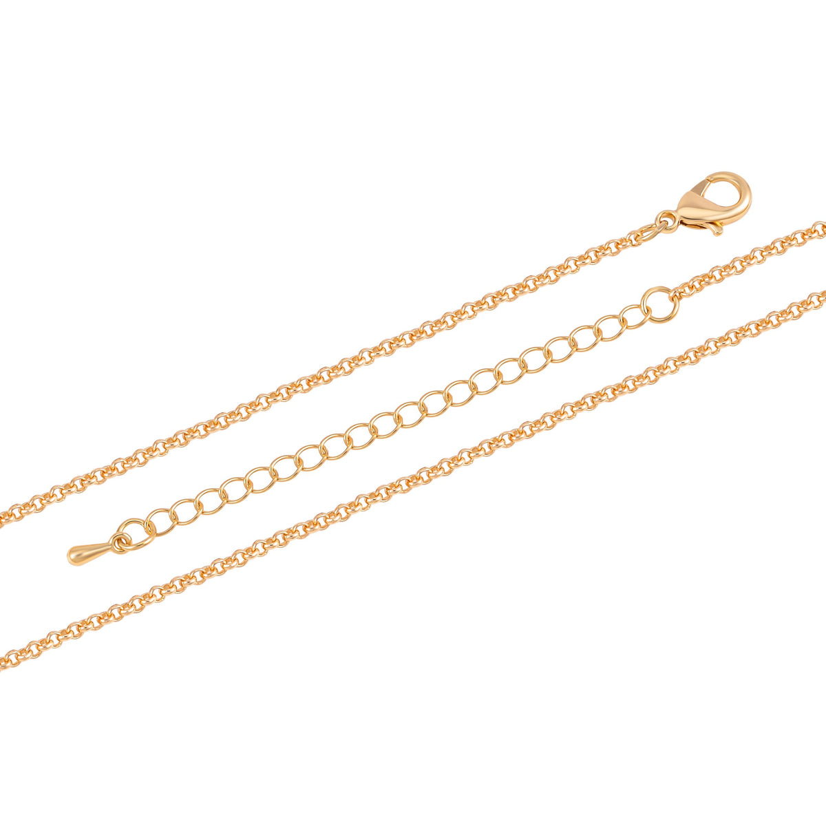 Glitzernde weiße Kristall-Lariat-Halskette mit Blättern, ca. 50 cm Reines Messing