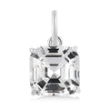 Weißer Kristall Anhänger 925 Silber