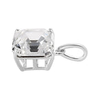 Weißer Kristall Anhänger 925 Silber