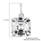 Weißer Kristall Anhänger 925 Silber