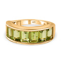 Natürlicher Peridot Ring, 925 Silber vergoldet (Größe 17.00) ca. 5.52 ct