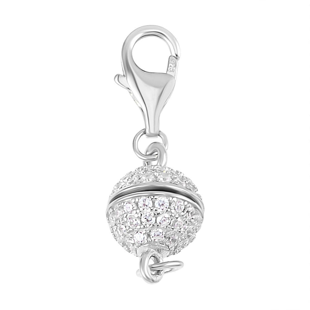 Zirkonia Magnetverschluss Silber